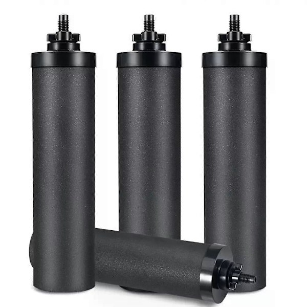 4 Pakker Erstatnings Gravity System Filtre BB9-2 Svart For Berkey Vannfilter