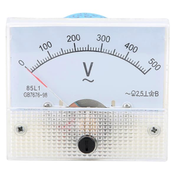 85L1 AC0?500V Pointer AC Voltmeter Header Elektrisk Spenningsmåler Verktøy