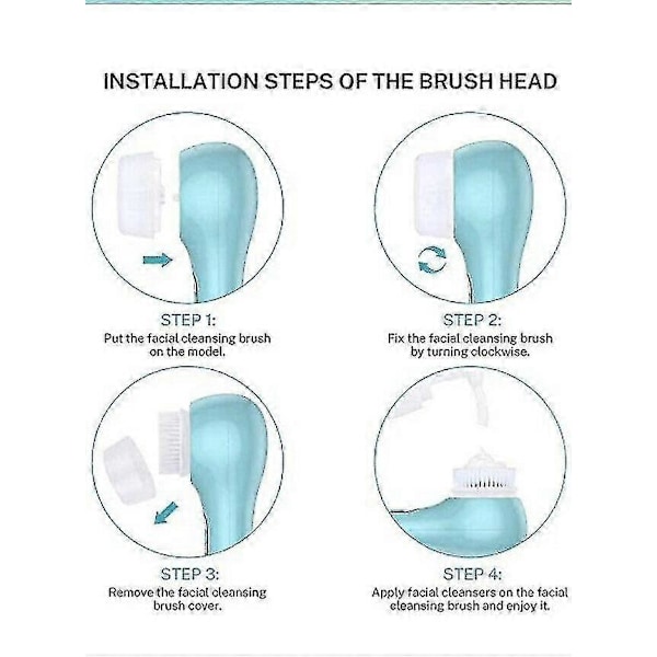 4 Erstatningsbørstehoder Sensitive Kompatible Med Clarisonic Mia 1 2 3 2025th