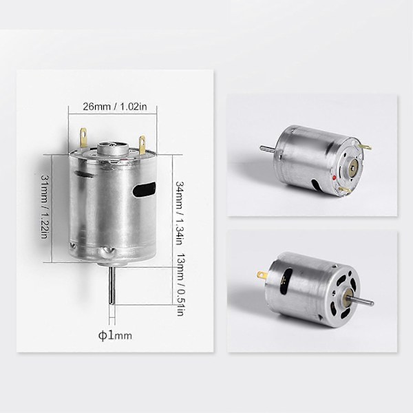 Motorblæser DC12V Mini Universal Samling Udskiftning til HL1910 HL2310E HL2510ESD HL2010E Varmepistol