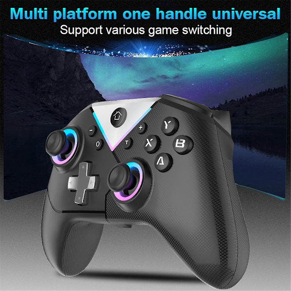 Spillekonsol Seks-Akse med Makro Programmerbar Trådløs Bluetooth Controller Spillecontroller til Swi
