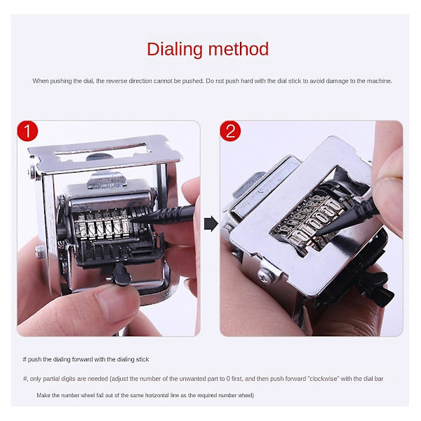 Automatisk 4-siffrig Nummermaskin Produktionsdatum Manuell Kodare Nummerering Avancerad Maskin Snabb-