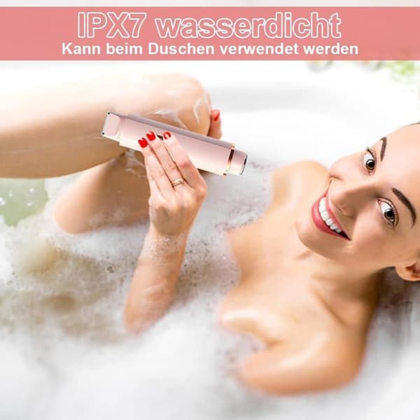 Intimbarberer - Bikinitrimmer - 2-i-1 dobbelthode - IPX7 vanntett Våt & Tørr - Trådløs