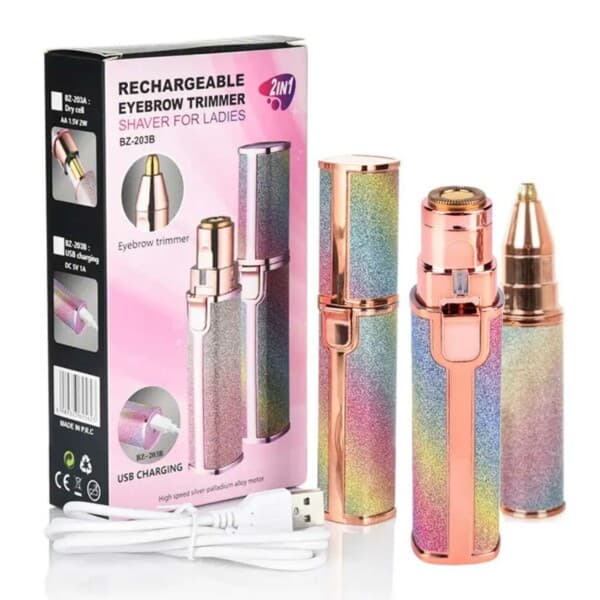 2-in-1 Rechargeable Epilator Eyebrow Trimmer