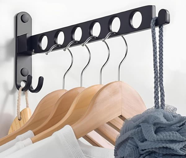 Foldable Clothes Hooks, Wall Mounted Clothes Hanger, Foldable Hooks, Wall Hooks, Clothes Hanger, Clothes Rails, Wall Mounted, Aluminum