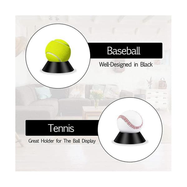 Boldstativer, Boldstativer Basketball Fodbold Plastik Display Stand Base, Sort