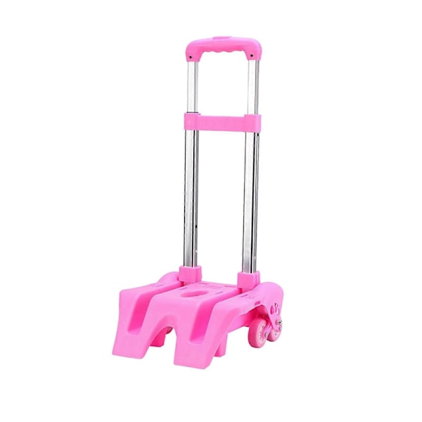 Rygsæk Trolley Hjulvogn Kompakt Foldbar 6 Hjul Aluminium Legering Rygsæk Håndvogn Foldbar Trolley Vogn til Shopping