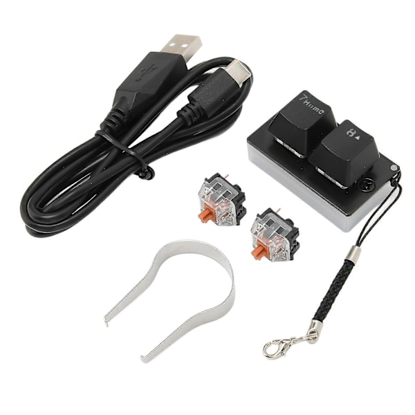 Två-knappars tangentbord USB-trådbunden OSU Hot Swappable RGB bakgrundsbelyst programmerbart mekaniskt speltangentbord
