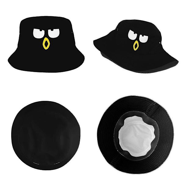 Trendig Badtz Maru Face Bucket Hat Flicka Lätt Camping Fiske Kepsar Vocation Getaway Huvudbonad