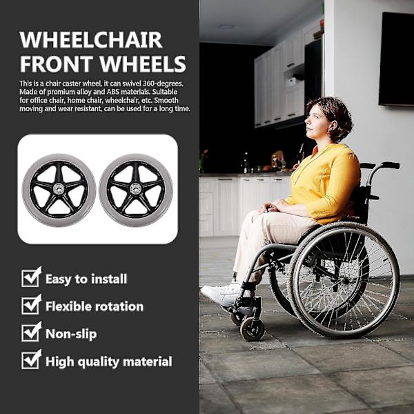 Walker Tilbehør Heavy Duty Casters Walker Rollator Udskiftningshjul Rollator Hjul Hjul Udskiftning Walker Newway