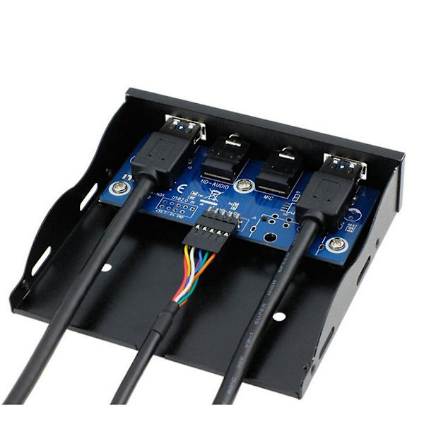 USB 3.0 3,5 mm Front Bay Panel USB3.0 Hub Splitters Interne Adaptere BC1.2