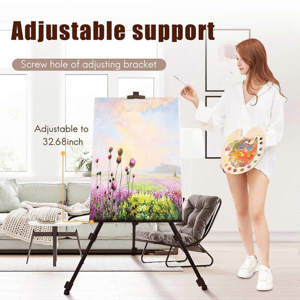 Hvittavle Kunstner Teleskopisk Feltstudio Maleri Staffeli Tripod Display Stativ