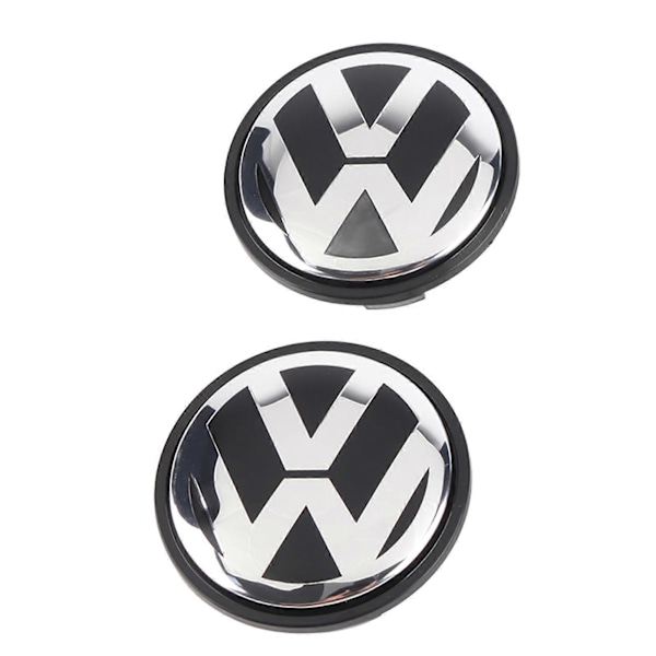 4 stk. 65MM Hjulkapsel ABS Metal Emblem Hjulkapsel Center Cover Erstatning for B6