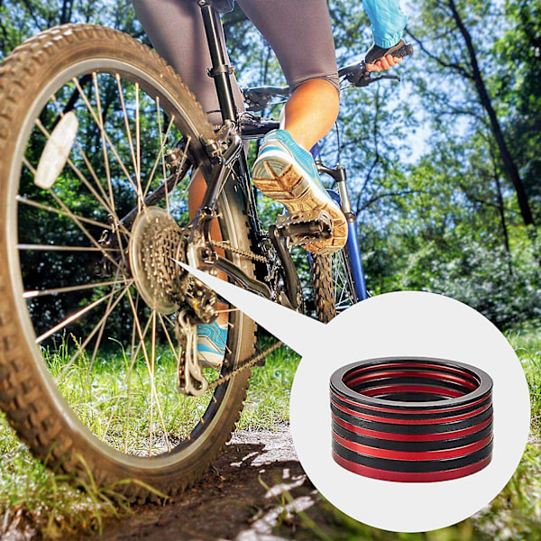10 stycken cykel 7 8 9 10 11-växlad kassett styrnavsatsar 1mm 1.5mm 2mm 2.5mm 3mm vev