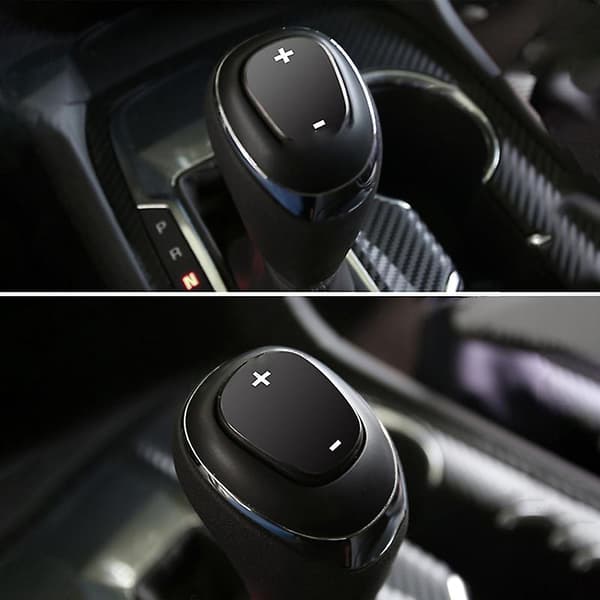 Gearknopdæksel i rustfrit stål til bil til 2017 2018 2019 2020 Tilbehør Auto Gearstang