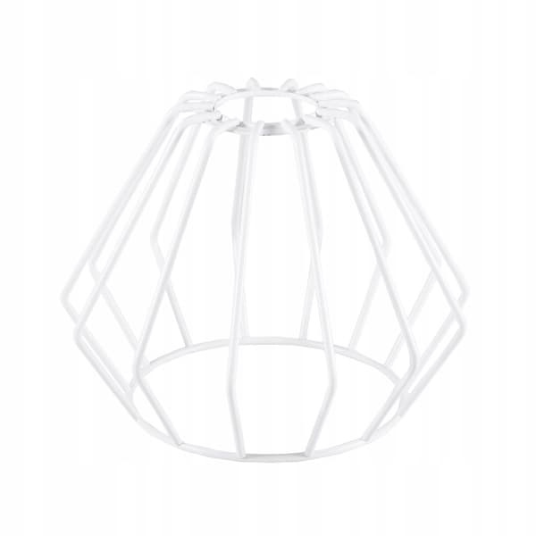METAL LOFT LAMPE SKÆRM WIRE E27 HVID SORT LAMPE