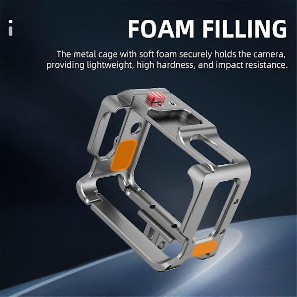 Kaninbur för GO 3 / GO3S Skyddande Ramfodral Kamerabur Magnetisk Snabbkoppling Monteringstillbehör