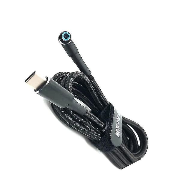 USB-C til Laptop Ladeadapter Type C til DC 4,5 x 3,0 mm Konverter 100W PD Strømlader