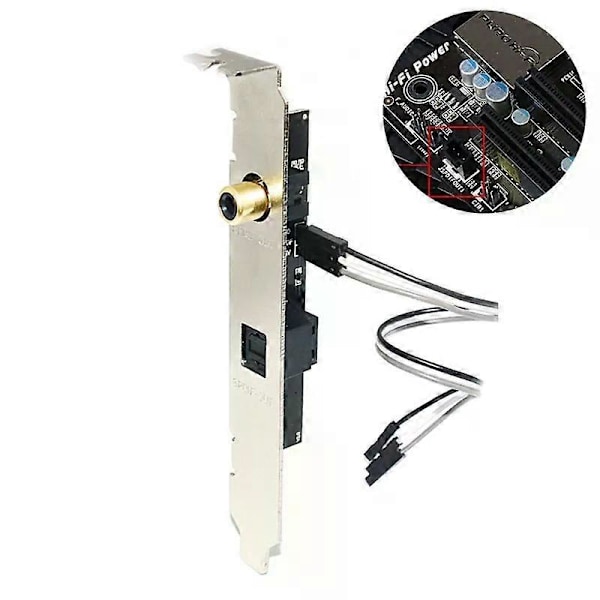 192kHz/24Bit Digital High-Spec SPDIF Gaming Datterlydkort DAC L21D
