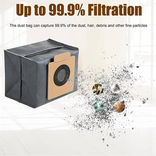 4 KPL Pölypusseja Clean X8 Pro Itsetyhjentyvään Robotti-imurin Asemaan, Puhdistus Varaosat Tr