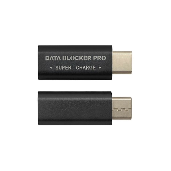 10 st USB Typ-C Datablocker Förebyggande Könsbyte-kontakt USB-C-kontakt Adapter för Blockering