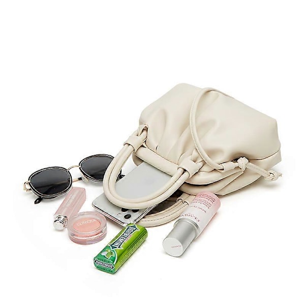 Molnväska för damer, dumpling-clutch, designerväska i molnform, crossbody-väska, rynkad axelväska, mjukt PU-läder 2025th