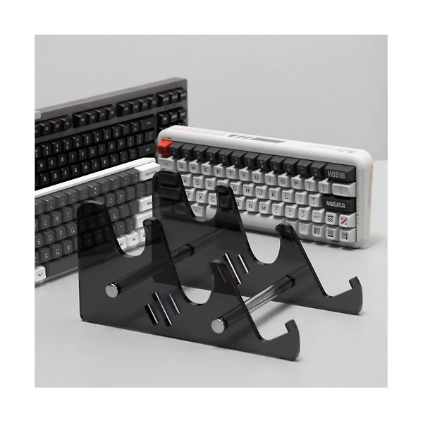 Keyboard Stands 3-lags Mekanisk Tastatur Display Stand Sort Akryl Holder Stand Gaming Tastatur