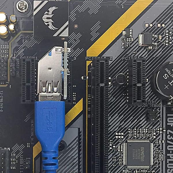 PCI-E Riser PCIE PCI-Express X1 til X4 Riser PCI E Riserkort Utvid Adapter med 30CM USB3.0 Forlengelse