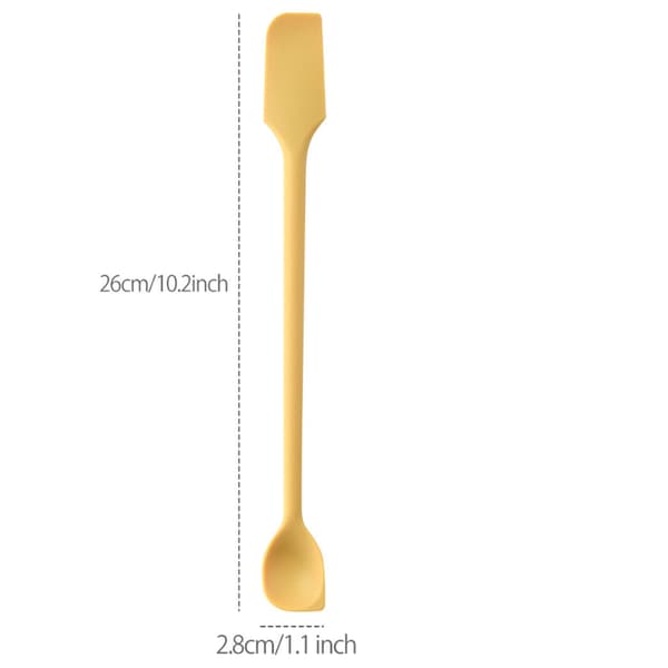 Silicone Spatula and Spoon Set, Double-Sided Kitchen Spatula for Baking and Jam, Long Silicone Spatula for Cake and Butter