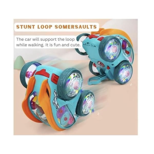 Stuntbil - Uspecificeret - USB-opladelig - LED-lys - Musik - 4 hjul