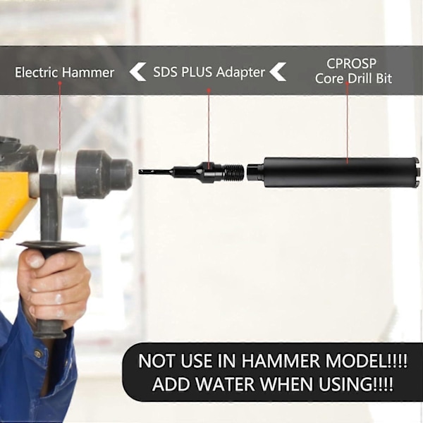 SDS PLUS Adapter til Diamantborekrone 1 1/4\" UNC, Kerneboreadapter