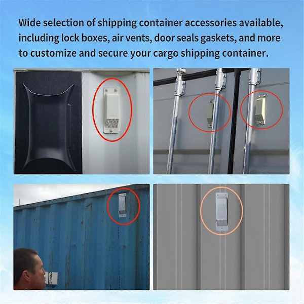 8-pak Container Luftventil, Reducerer Varme og Fugtighed for Fragtkontainere Flow Ventilationssæt 2025th