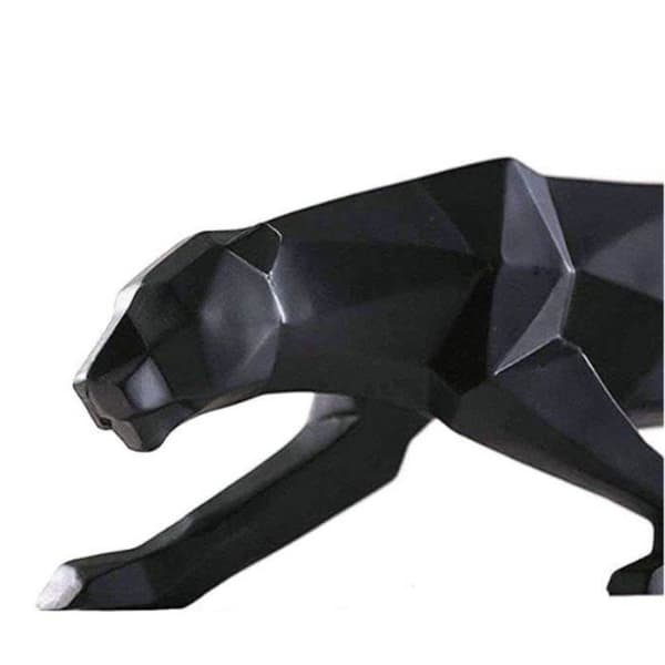 Skulptur - Moderne - Panter - Harts - 14x7x45 cm - Indretning - Sort