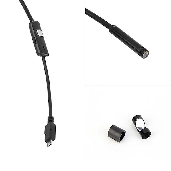 Kamera Endoskop 7.0mm Lang 1m Vanntett USB-Port 720P