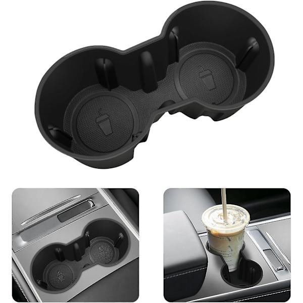 Tesla Model 3 Y 2021 2024  Center Console Non-slip Silicone Cup Holder For Car, Tesla Model Y Cup Holder Tesla Model 3 Cup Holder, Tesla Model Y/3