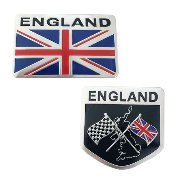England UK Bilmærkat 3D Mærkat til Bil 2-pak
