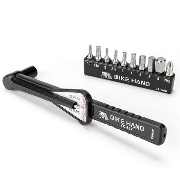 -637 Professionel Cykel Pointer Type Momentnøgle Hex Nøgle Værktøj Topnøgle Sæt Kit Cykling R