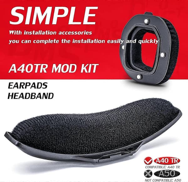 Astro A40 TR Headset Øreputer Hodebånd - Kompatibel med Velur (2021)