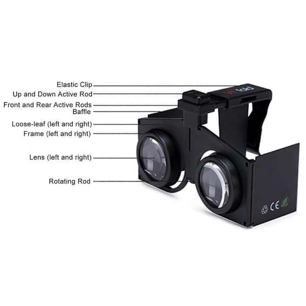Vr fold V1 Panoramaudsigt Praktiske Foldbare VR-briller