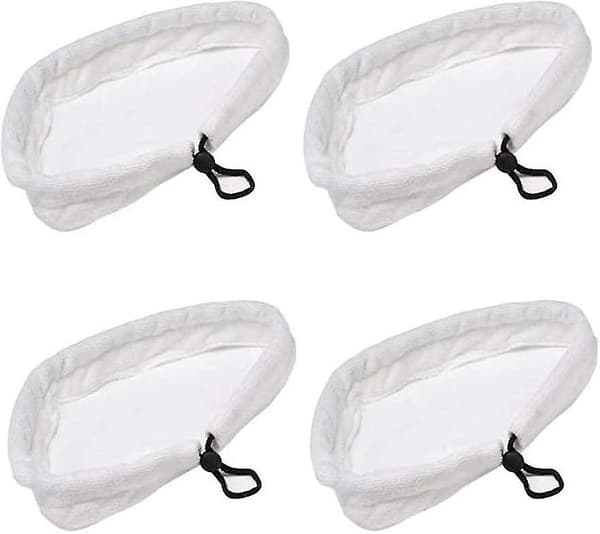 4 st ångmoppdukar, Triangulär mikrofiber ångmoppduk, Tvättbara ersättningsångmoppdynor för C