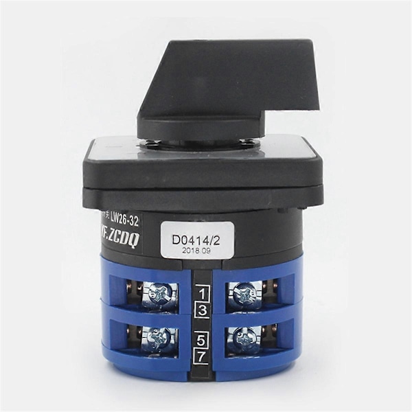 Omkopplare Vred 3 Lägen 8 Terminaler Universal Rotary Cam Selector Låsande Brytare 3