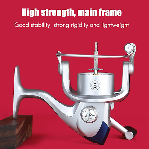 Spinning Rulle Max Drag 5KG Rulle Fiske 5.2:1 Metall Drivväxel Hög Hastighet Saltvatten Fiske Rulle F