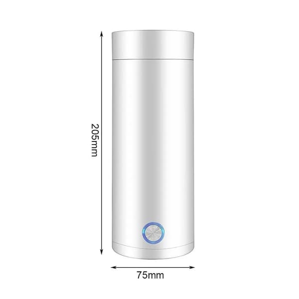 White Small Portable Mini Travel Heating Kettle