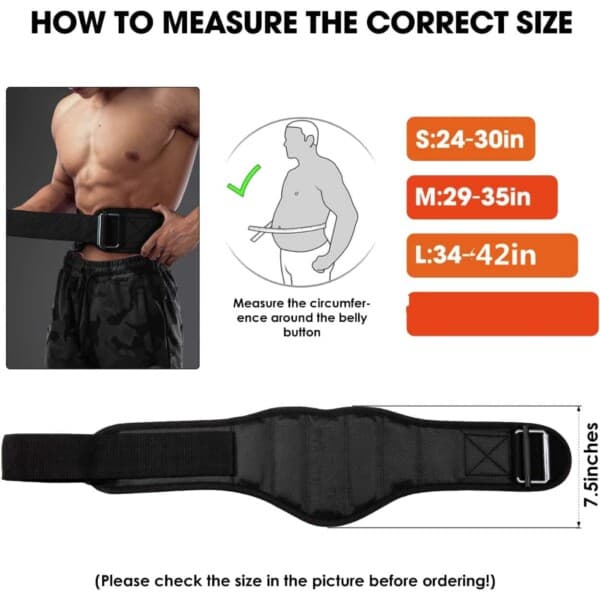 Reinforced Weightlifting Belt with Support Training Belt M