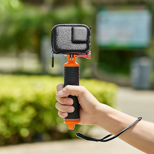 Bæretaske til GoPro 10/9/8/7, mini hårdt etui Bæretaske Rejse Bærbar Opbevaringstaske, sort