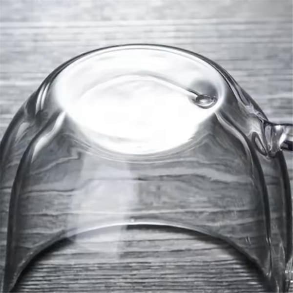 Dubbelväggig tekopp i glas Transparent kaffe mjölk vattenmugg 350ml