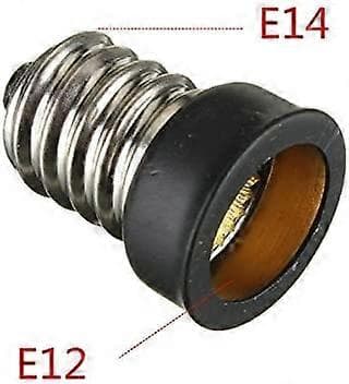 10 stk. E14 til E12 Adapter Konverter, Europæisk Skrue (E14) til Kandelaber Skrue (E12) Sokkel Reducer