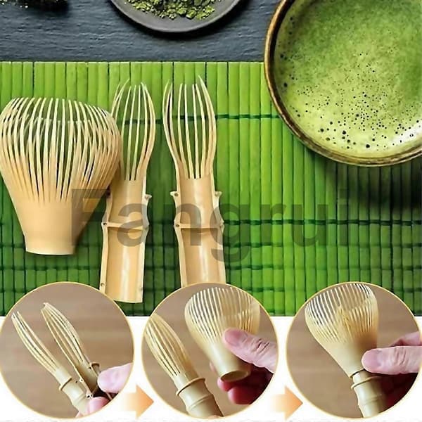 Til Traditionel Matcha Pisk Reusable Pp Resin Matcha Pisk Grøn