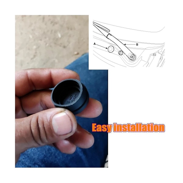 2X Vindusviskerarm Mutterdekselhette Bolt Blade Arm Mutterhette for 983804H050
