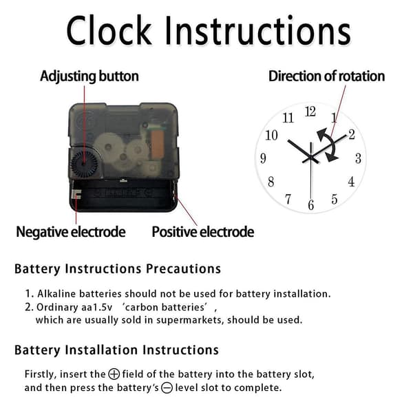 Rustik Väggklocka i Trä 12 Tum - Tyst, Tickfri, Batteridriven Analog Klocka för Vardagsrum, Sovrum, Kök